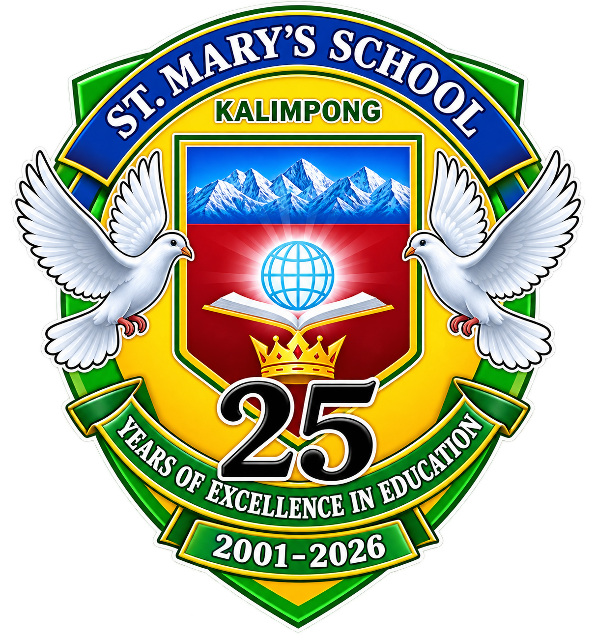St. Mary's School, Algarah, Kalimpong crest